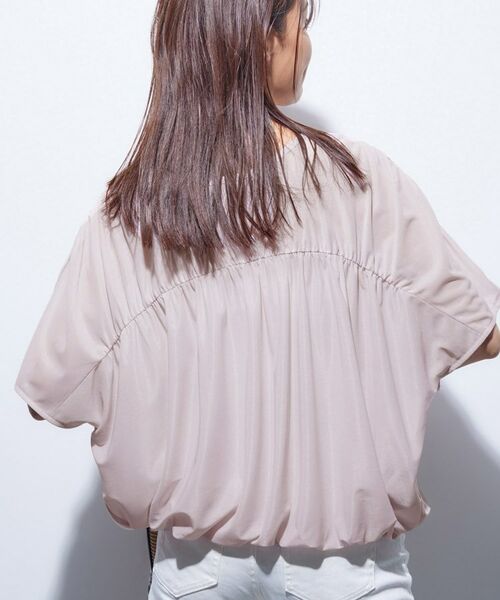 INDIVI / インディヴィ カットソー | 【洗える／体型カバー】シャーリングシアートップス | 詳細21