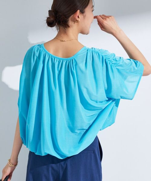 INDIVI / インディヴィ カットソー | 【洗える／体型カバー】シャーリングシアートップス | 詳細28