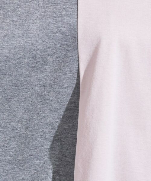 INDIVI / インディヴィ Tシャツ | 【洗える／汗ジミ防止】バイカラー＆アシメヘム Tシャツ | 詳細16