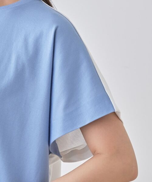 INDIVI / インディヴィ Tシャツ | 【洗える／汗ジミ防止】バイカラー＆アシメヘム Tシャツ | 詳細29