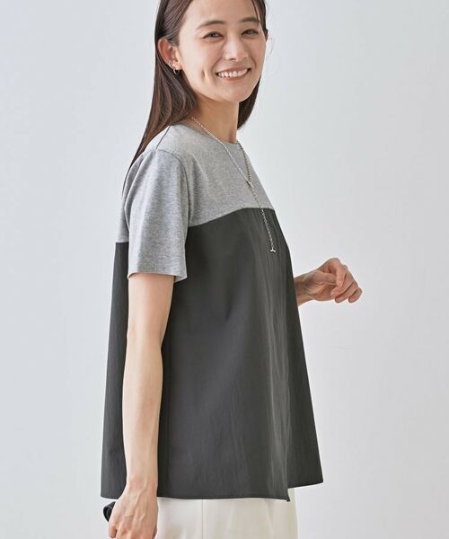 INDIVI / インディヴィ カットソー | 【洗える】ビスチェレイヤード風トップス | 詳細10