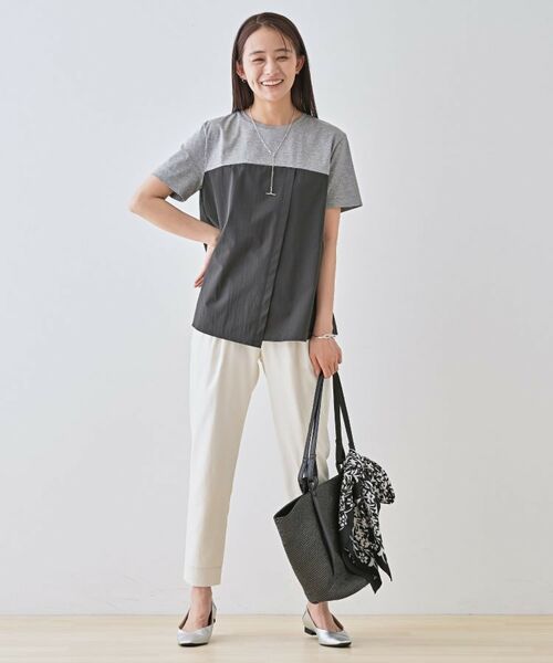 INDIVI / インディヴィ カットソー | 【洗える】ビスチェレイヤード風トップス | 詳細12