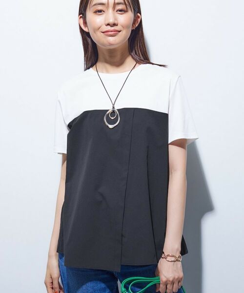 INDIVI / インディヴィ カットソー | 【洗える】ビスチェレイヤード風トップス | 詳細14