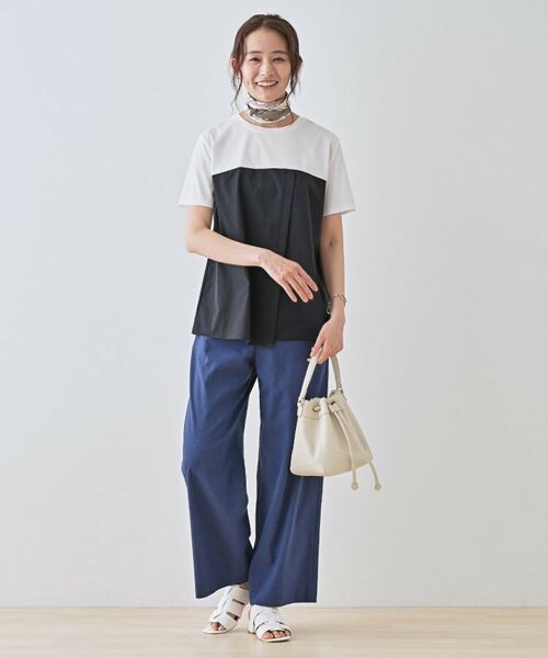 INDIVI / インディヴィ カットソー | 【洗える】ビスチェレイヤード風トップス | 詳細18