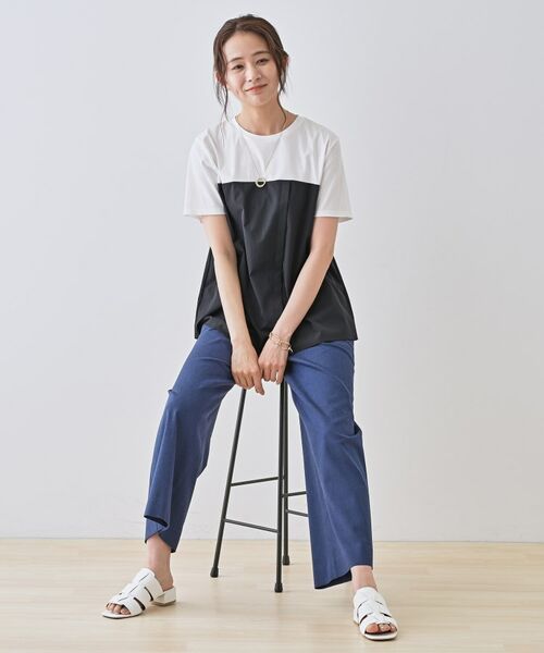 INDIVI / インディヴィ カットソー | 【洗える】ビスチェレイヤード風トップス | 詳細19