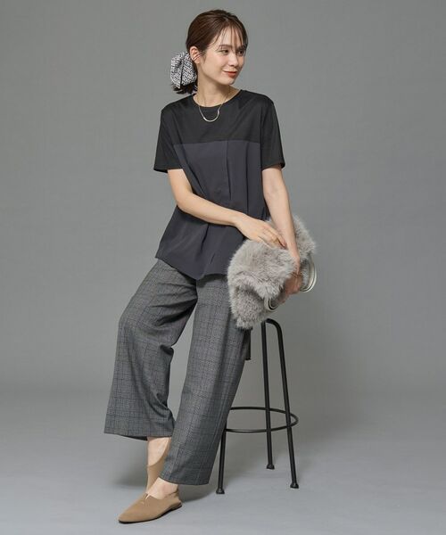 INDIVI / インディヴィ カットソー | 【洗える】ビスチェレイヤード風トップス | 詳細2