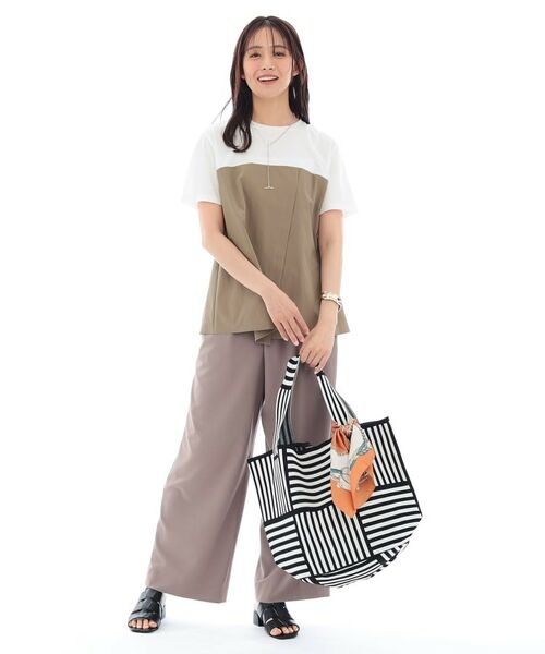 INDIVI / インディヴィ カットソー | 【洗える】ビスチェレイヤード風トップス | 詳細27