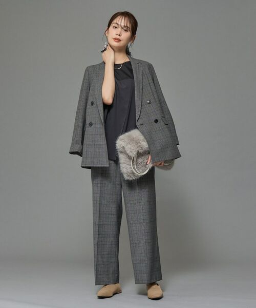 INDIVI / インディヴィ カットソー | 【洗える】ビスチェレイヤード風トップス | 詳細3