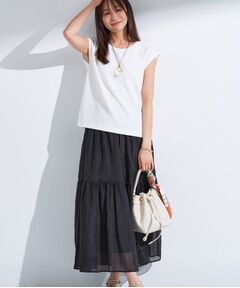 INDIVI / インディヴィ セットアップ | 【2点セット／着回し◎】ノースリーブ＆ティアードスカート カセット服