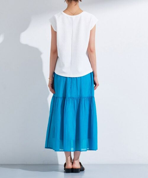 INDIVI / インディヴィ セットアップ | 【2点セット／着回し◎】ノースリーブ＆ティアードスカート カセット服 | 詳細24