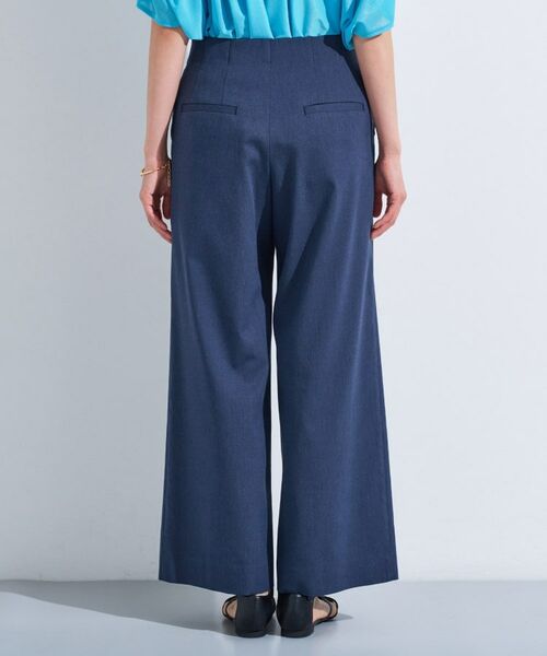 INDIVI / インディヴィ パンツ | 【デニムライク】マリンボタン リネン混ワイドパンツ | 詳細12