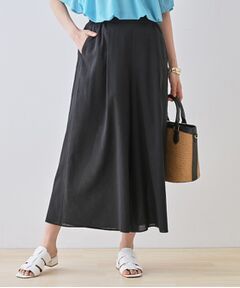 INDIVI / インディヴィ ショート・ハーフ・半端丈パンツ | 【洗える／清涼感◎】ワイドフレアパンツ／スカーチョ