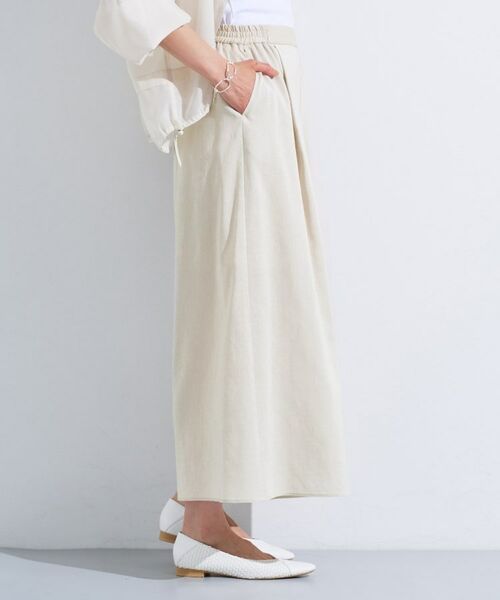 INDIVI / インディヴィ ショート・ハーフ・半端丈パンツ | 【洗える／清涼感◎】ワイドフレアパンツ／スカーチョ | 詳細10