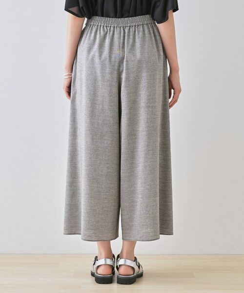 INDIVI / インディヴィ ショート・ハーフ・半端丈パンツ | 【洗える／清涼感◎】ワイドフレアパンツ／スカーチョ | 詳細16