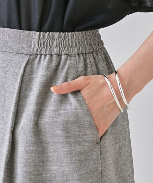 INDIVI / インディヴィ ショート・ハーフ・半端丈パンツ | 【洗える／清涼感◎】ワイドフレアパンツ／スカーチョ | 詳細18