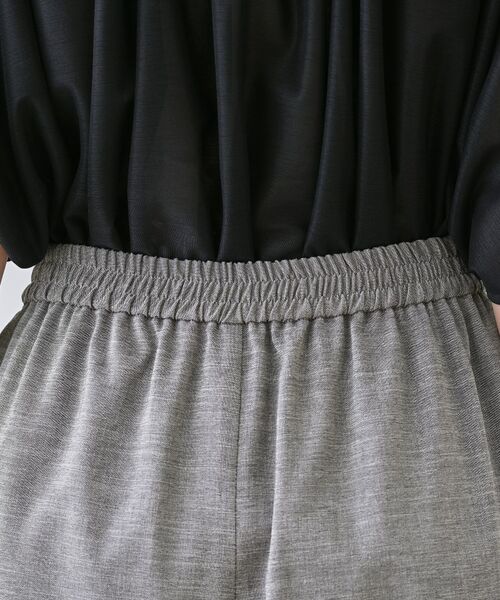 INDIVI / インディヴィ ショート・ハーフ・半端丈パンツ | 【洗える／清涼感◎】ワイドフレアパンツ／スカーチョ | 詳細19