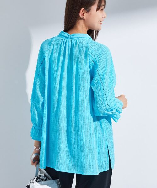 INDIVI / インディヴィ シャツ・ブラウス | 【洗える/シャーリング素材】ボリューム袖エアリーブラウス | 詳細25