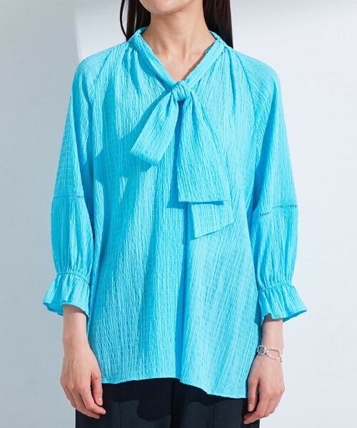 INDIVI / インディヴィ シャツ・ブラウス | 【洗える/シャーリング素材】ボリューム袖エアリーブラウス | 詳細28