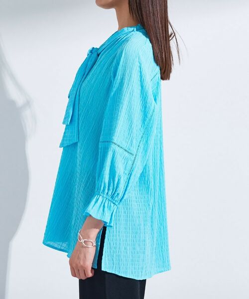 INDIVI / インディヴィ シャツ・ブラウス | 【洗える/シャーリング素材】ボリューム袖エアリーブラウス | 詳細29