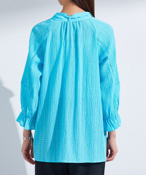 INDIVI / インディヴィ シャツ・ブラウス | 【洗える/シャーリング素材】ボリューム袖エアリーブラウス | 詳細30