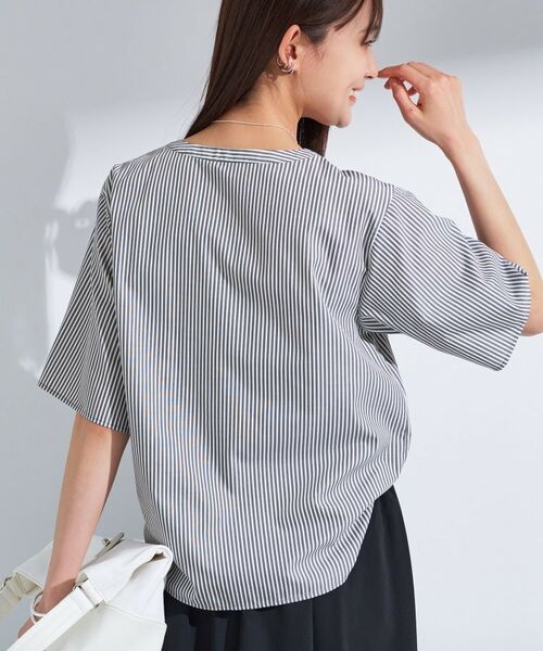 INDIVI / インディヴィ シャツ・ブラウス | 【洗える】胸元タックフリルブラウス | 詳細14