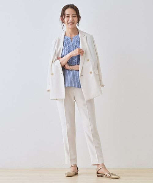 INDIVI / インディヴィ シャツ・ブラウス | 【洗える】胸元タックフリルブラウス | 詳細19