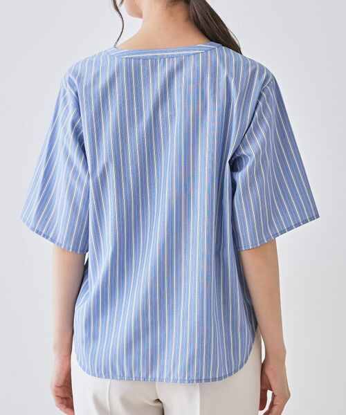 INDIVI / インディヴィ シャツ・ブラウス | 【洗える】胸元タックフリルブラウス | 詳細23