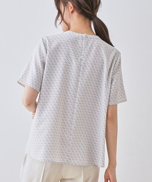 INDIVI / インディヴィ シャツ・ブラウス | 【洗える／UVケア】幾何学柄＆無地ボウタイブラウス | 詳細10