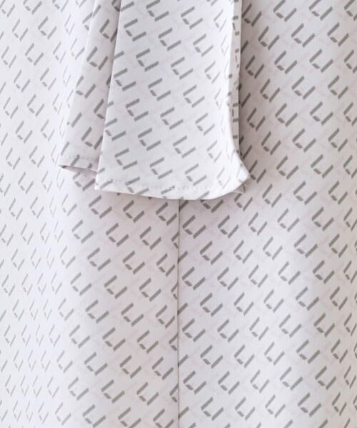 INDIVI / インディヴィ シャツ・ブラウス | 【洗える／UVケア】幾何学柄＆無地ボウタイブラウス | 詳細13