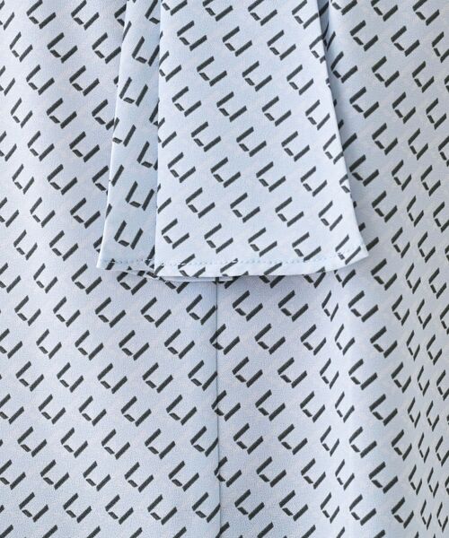 INDIVI / インディヴィ シャツ・ブラウス | 【洗える／UVケア】幾何学柄＆無地ボウタイブラウス | 詳細17