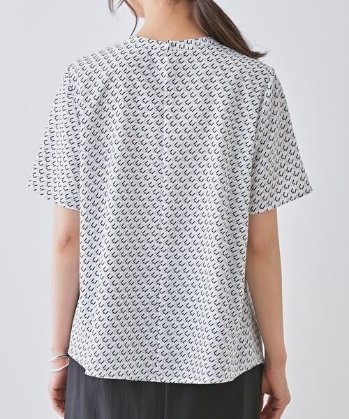 INDIVI / インディヴィ シャツ・ブラウス | 【洗える／UVケア】幾何学柄＆無地ボウタイブラウス | 詳細20