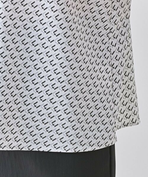 INDIVI / インディヴィ シャツ・ブラウス | 【洗える／UVケア】幾何学柄＆無地ボウタイブラウス | 詳細27