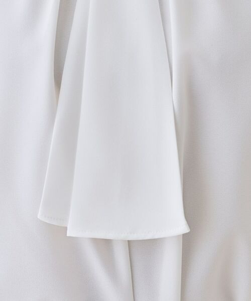 INDIVI / インディヴィ シャツ・ブラウス | 【洗える／UVケア】幾何学柄＆無地ボウタイブラウス | 詳細5