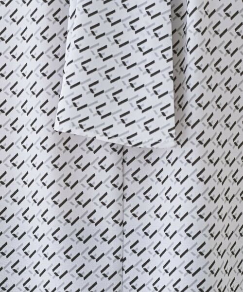 INDIVI / インディヴィ シャツ・ブラウス | 【洗える／UVケア】幾何学柄＆無地ボウタイブラウス | 詳細9