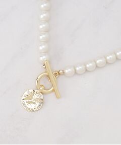 INDIVI / インディヴィ ネックレス・ペンダント・チョーカー | パール調コインショートネックレス