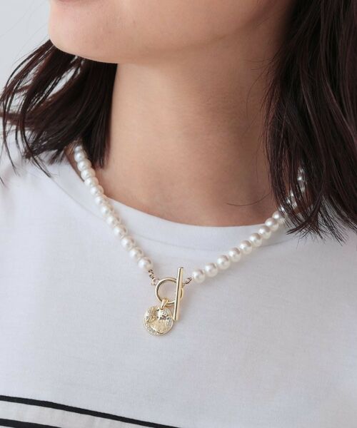 INDIVI / インディヴィ ネックレス・ペンダント・チョーカー | パール調コインショートネックレス | 詳細5