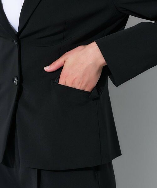 INDIVI / インディヴィ テーラードジャケット | 【定番スーツ/洗える/UVケア】ストレッチリクルートジャケット | 詳細11