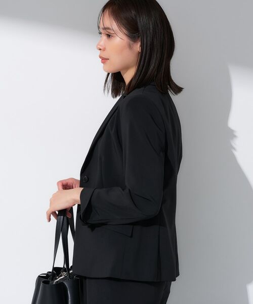 INDIVI / インディヴィ テーラードジャケット | 【定番スーツ/洗える/UVケア】ストレッチリクルートジャケット | 詳細2