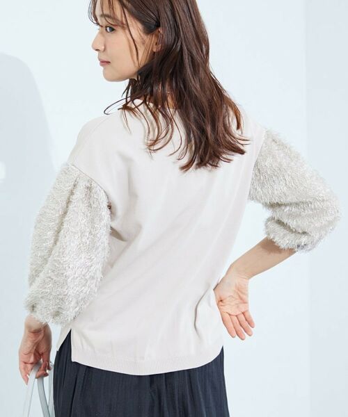 INDIVI / インディヴィ ニット・セーター | 【洗える】フリンジジャカードニット | 詳細10