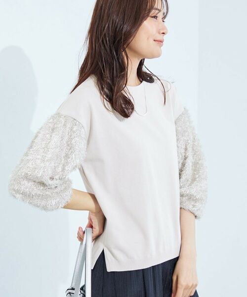INDIVI / インディヴィ ニット・セーター | 【洗える】フリンジジャカードニット | 詳細11