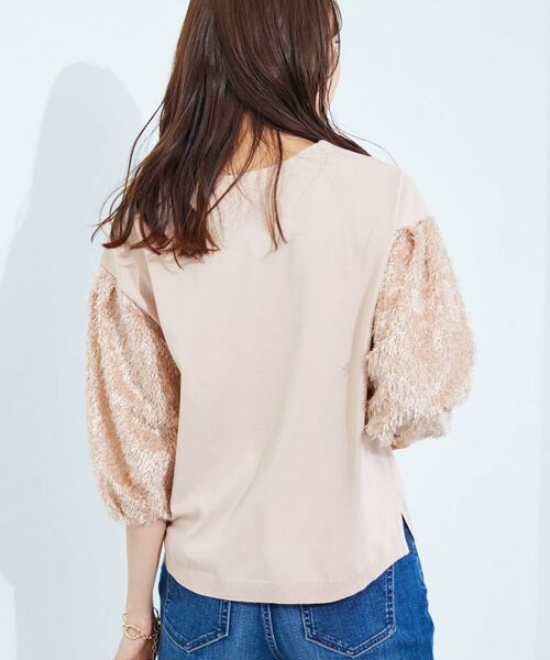 INDIVI / インディヴィ ニット・セーター | 【洗える】フリンジジャカードニット | 詳細15