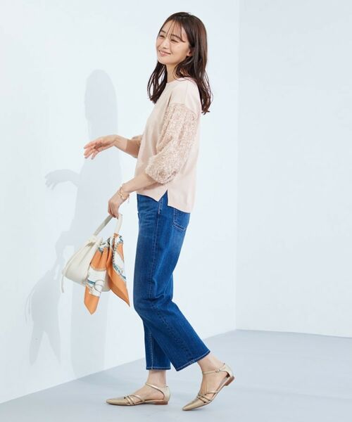 INDIVI / インディヴィ ニット・セーター | 【洗える】フリンジジャカードニット | 詳細16