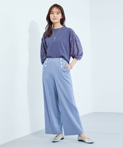 INDIVI / インディヴィ ニット・セーター | 【洗える】フリンジジャカードニット | 詳細20