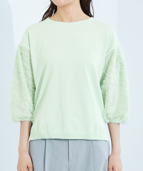 INDIVI / インディヴィ ニット・セーター | 【洗える】フリンジジャカードニット | 詳細26