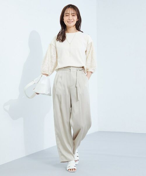 INDIVI / インディヴィ ニット・セーター | 【洗える】フリンジジャカードニット | 詳細4