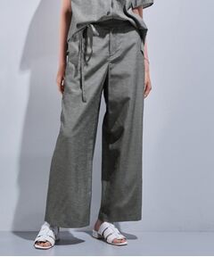 INDIVI / インディヴィ パンツ | 【日本製／SETUP可能】ソフトダンガリーワイドパンツ