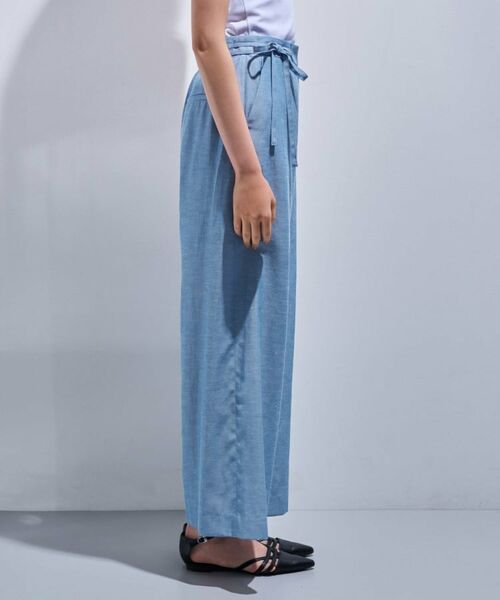 INDIVI / インディヴィ パンツ | 【日本製/SETUP可能】ソフトダンガリーワイドパンツ | 詳細11