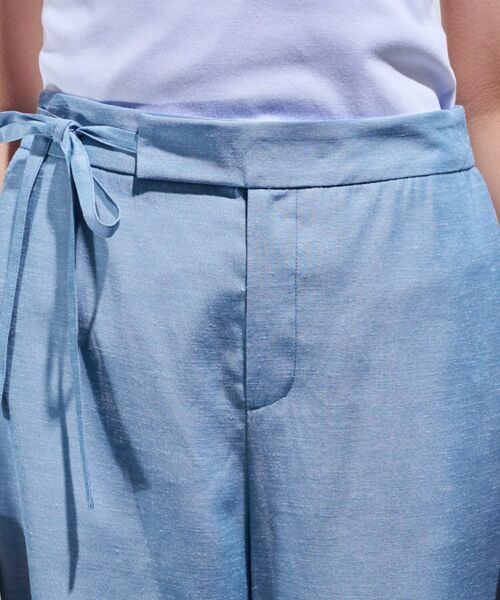 INDIVI / インディヴィ パンツ | 【日本製/SETUP可能】ソフトダンガリーワイドパンツ | 詳細13