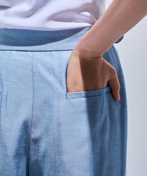 INDIVI / インディヴィ パンツ | 【日本製/SETUP可能】ソフトダンガリーワイドパンツ | 詳細14