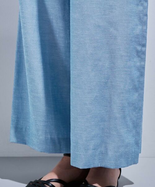 INDIVI / インディヴィ パンツ | 【日本製/SETUP可能】ソフトダンガリーワイドパンツ | 詳細16